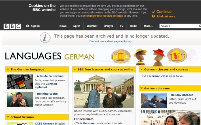 web học tiếng đức BBC Learning German