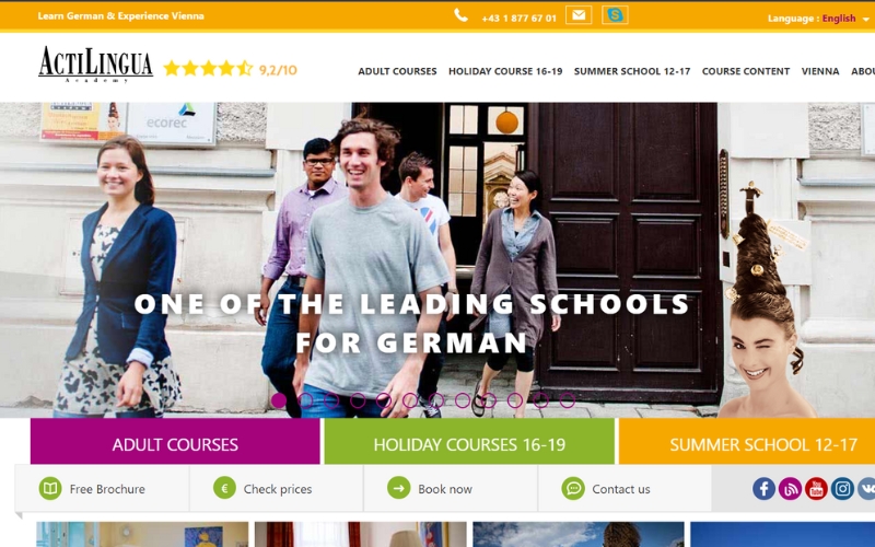 Trang web học tiếng Đức ActiLingua