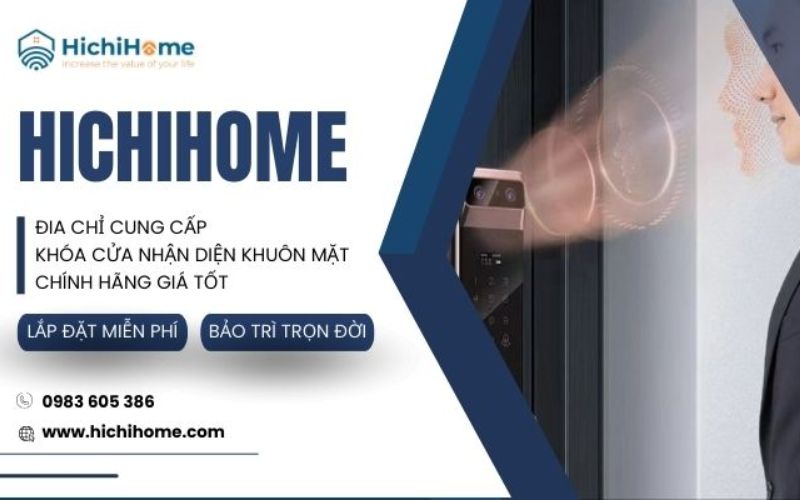 mua khóa nhận diện khuôn mặt tại Hichihome