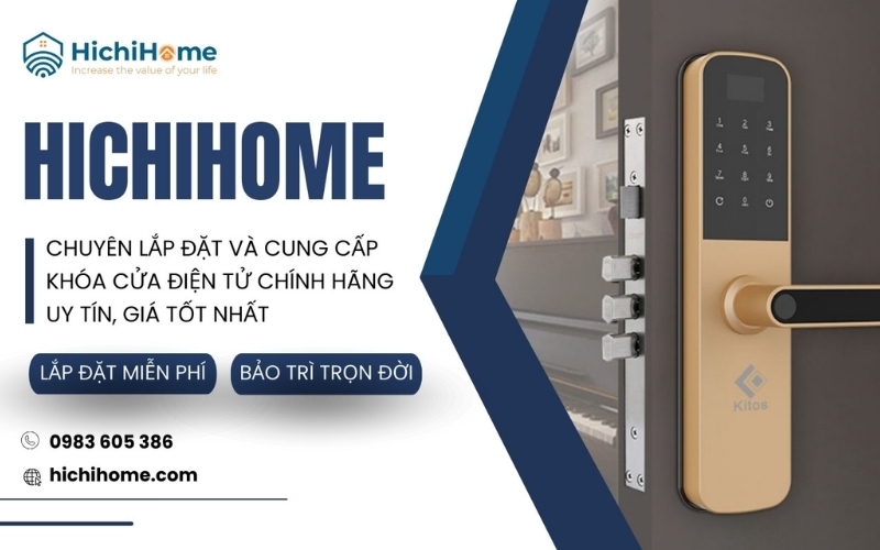 khóa cửa điện tử chính hãng Hichihome