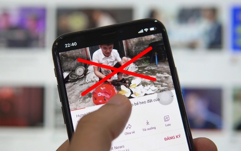 nội dung bị cấm trên youtube