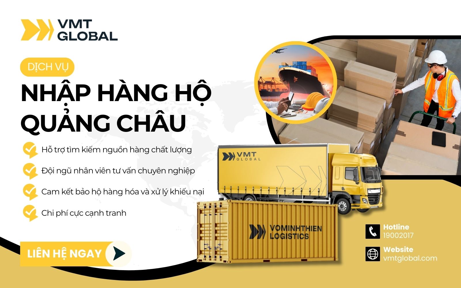 Dịch vụ nhập hộ hàng Quảng Châu tại VMT Global