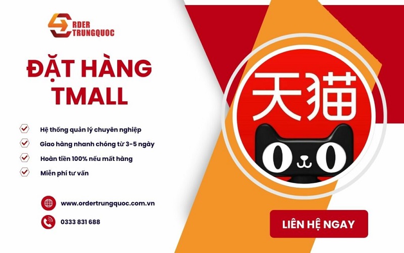 Dịch vụ đặt hộ hàng Tmall giá tốt của Order Trung Quốc