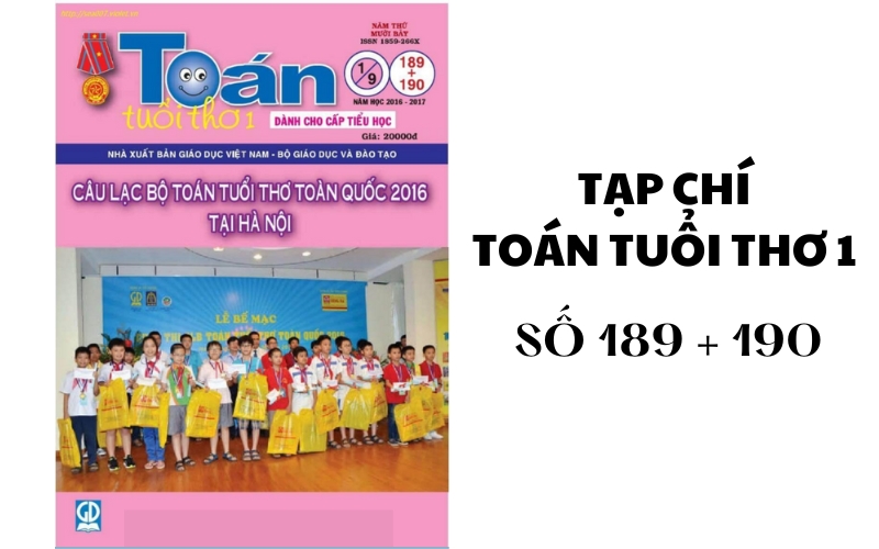 toán tuổi thơ 1 số 189 + 190
